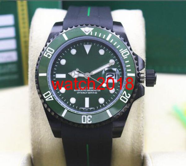 Top Quality Luxury Watch Rubber Bracelet PVD Coating 116610LV Green Ceramic BEZEL/DIAL 40MM Automatic Mechanical Men Watches New Arrival
Top Quality Luxury Watch Rubber Bracelet PVD Coating 116610LV Green Ceramic BEZEL/DIAL 40MM Automatic Mechanical Men Watches New Arrival
