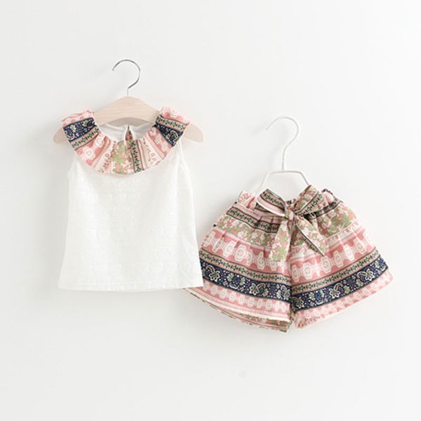 summer kids clothing set baby girl clothes lace tank + bowknot shorts 2pcs children clothing girls outfits set toddler girls casual suit, White
summer kids clothing set baby girl clothes lace tank + bowknot shorts 2pcs children clothing girls outfits set toddler girls casual suit, White