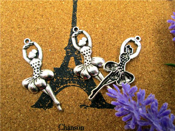 30pcs ballerina charms, antique tibetan silver tone ballet dancing girl charm pendants 20x51mm, Bronze;silver
30pcs ballerina charms, antique tibetan silver tone ballet dancing girl charm pendants 20x51mm, Bronze;silver