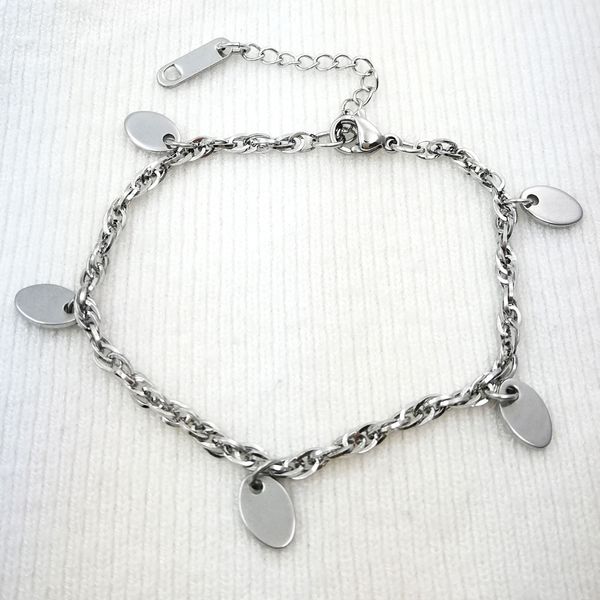 stamp s925 silver tone gift jewelry women lady girl stainless steel bracelet anklets jewelry adjustable 19cm-28cm b208, Black
stamp s925 silver tone gift jewelry women lady girl stainless steel bracelet anklets jewelry adjustable 19cm-28cm b208, Black
