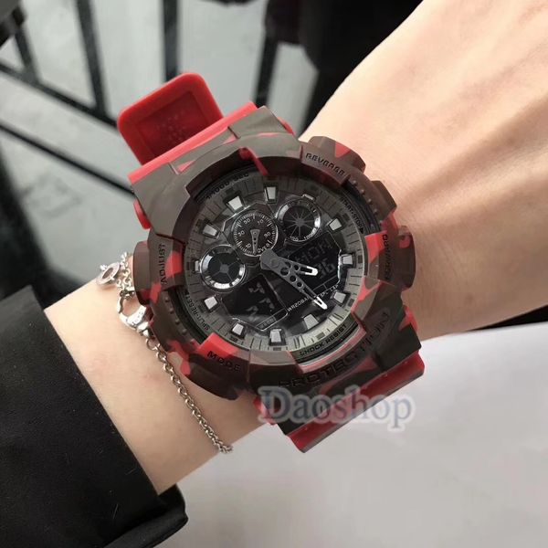 2019 Новый дизайн с двумя дисплеями спортивные часы ga100 G Черный дисплей LED Мода арми
2019 Новый дизайн с двумя дисплеями спортивные часы ga100 G Черный дисплей LED Мода арми
