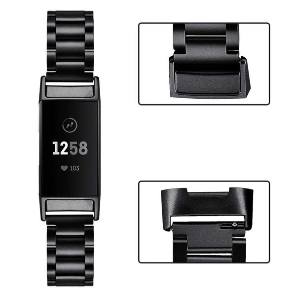 xberstar stainless steel metal watch wrist band strap for charge 3 tracker watchbands bracelet replacement accessories, Black;brown
xberstar stainless steel metal watch wrist band strap for charge 3 tracker watchbands bracelet replacement accessories, Black;brown