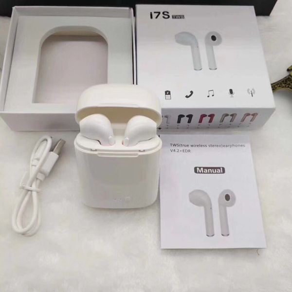 I7 I7S TWS Twins Bluetooth Earbuds Mini Wireless Earphones Headset with Mic Stereo V4.2 Headphone for Iphone 7 8 Android with retail Package
I7 I7S TWS Twins Bluetooth Earbuds Mini Wireless Earphones Headset with Mic Stereo V4.2 Headphone for Iphone 7 8 Android with retail Package