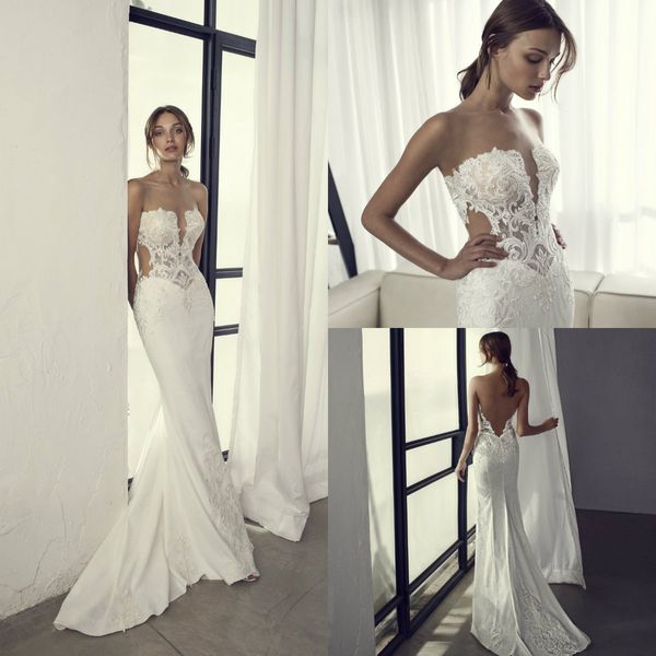 riki dalal mermaid wedding dresses sweetheart lace appliques sweep train satin country bridal gowns plus size beach wedding dress, White
riki dalal mermaid wedding dresses sweetheart lace appliques sweep train satin country bridal gowns plus size beach wedding dress, White