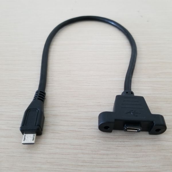 

Винт блокировки панели крепление Micro USB 2.0 тип B мужчин и женщин M / F расширение синх