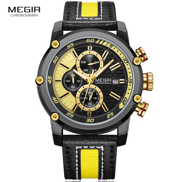 men's yellow leather wrist watches chronograph clock army sports waterproof quartz swatch man relogios masculino 2079g1n3, Slivery;brown
men's yellow leather wrist watches chronograph clock army sports waterproof quartz swatch man relogios masculino 2079g1n3, Slivery;brown