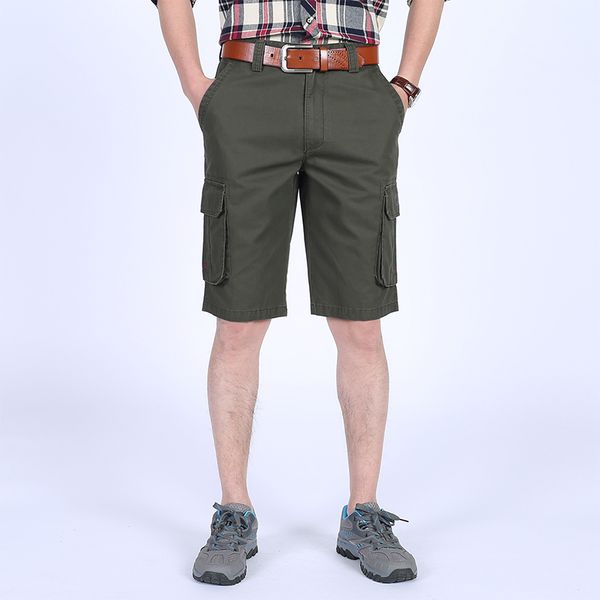 army cargo shorts men 2018 new summer high quality brand casual men shorts solid cotton knee length loose hiking, White;black
army cargo shorts men 2018 new summer high quality brand casual men shorts solid cotton knee length loose hiking, White;black
