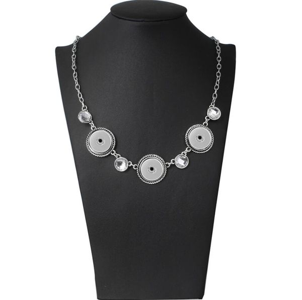 new rhinestone snap button necklace 3 button snap pendant necklace for women girls 18mm snap buttons jewelry, Silver
new rhinestone snap button necklace 3 button snap pendant necklace for women girls 18mm snap buttons jewelry, Silver
