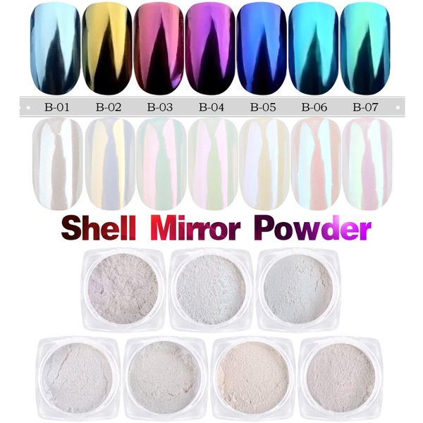 1g/box shell nail mirror powder glitters blue purple pigment dust manicure nail art glitter chrome decorations, Silver;gold
1g/box shell nail mirror powder glitters blue purple pigment dust manicure nail art glitter chrome decorations, Silver;gold