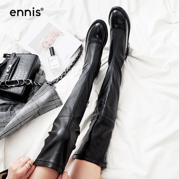 ennis 2018 black women stretch thigh boots genuine leather over the knee boots suede chain heel autumn winter fashion shoes l728
ennis 2018 black women stretch thigh boots genuine leather over the knee boots suede chain heel autumn winter fashion shoes l728