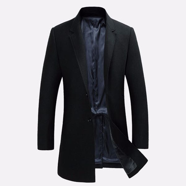 tailor-made men winter jacket wool men longer section woolen coats jackets outerwear warm single breasted woolen coats, Black
tailor-made men winter jacket wool men longer section woolen coats jackets outerwear warm single breasted woolen coats, Black