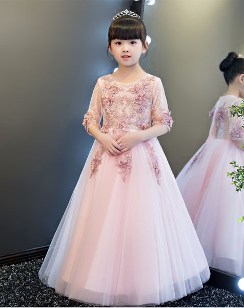 half sleeve girls flower girl wedding dress appliques party tulle princess birthday dress first communion gown for girls, Red;yellow
half sleeve girls flower girl wedding dress appliques party tulle princess birthday dress first communion gown for girls, Red;yellow