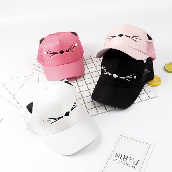 1pc child cute cat baseball caps summer messy bun mesh hats casual adjustable hats shimmer ponytail sport caps for kids 2018, Blue;gray
1pc child cute cat baseball caps summer messy bun mesh hats casual adjustable hats shimmer ponytail sport caps for kids 2018, Blue;gray