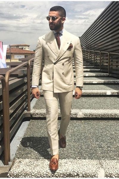 double breasted groomsmen peak lapel groom tuxedos beige men suits wedding/prom man blazer/bridegroom ( jacket+pants+tie ) m469, Black;gray
double breasted groomsmen peak lapel groom tuxedos beige men suits wedding/prom man blazer/bridegroom ( jacket+pants+tie ) m469, Black;gray