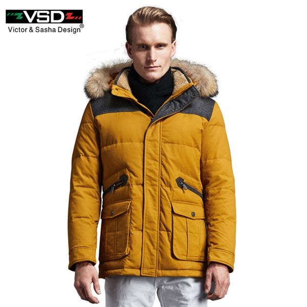 vsd winter jacket 2017 new brand clothing 90% white duck down men's jacket thick warm hooded coat collar parkas tc8869, Black
vsd winter jacket 2017 new brand clothing 90% white duck down men's jacket thick warm hooded coat collar parkas tc8869, Black