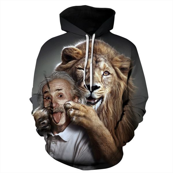 2018 search funny einstein hoodie pullover sweatshirts new fashion 3d hooded print man woman hoodies, Black
2018 search funny einstein hoodie pullover sweatshirts new fashion 3d hooded print man woman hoodies, Black