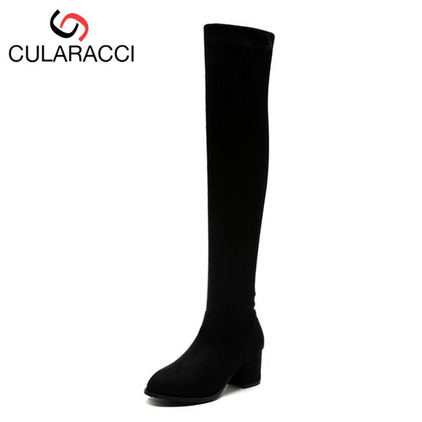 cularacci plus size 34-48 women high heel boots winter fur woman shoes thigh high boots fashion long ladies footwear, Black
cularacci plus size 34-48 women high heel boots winter fur woman shoes thigh high boots fashion long ladies footwear, Black
