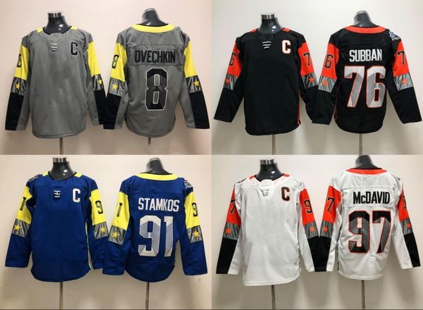 2018 All-Star Game 97 Connor McDavid 91 Steven Stamkos 76 P.K. Subban 8 Alex Ovechkin Hockey Jersey All Stiched IN STOCK
2018 All-Star Game 97 Connor McDavid 91 Steven Stamkos 76 P.K. Subban 8 Alex Ovechkin Hockey Jersey All Stiched IN STOCK