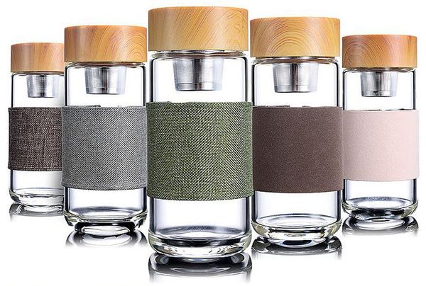 350ml glass water bottles heat resistant office gifts car cup with stainless steel tea infuser teacups
350ml glass water bottles heat resistant office gifts car cup with stainless steel tea infuser teacups