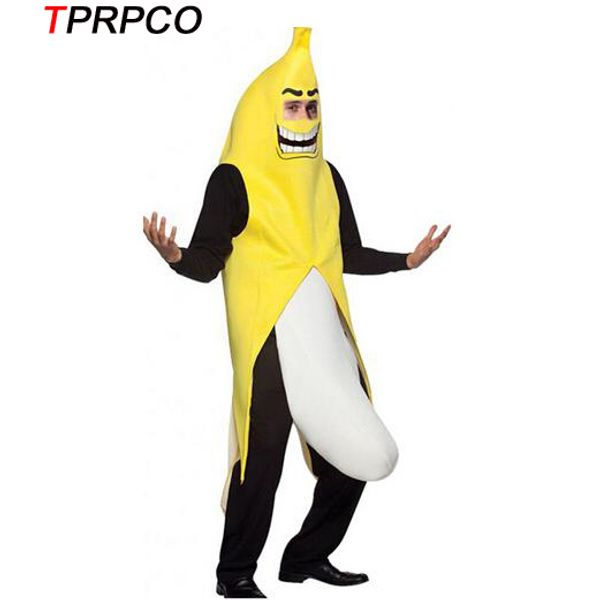 

men cosplay fancy dress funny banana costume novelty halloween christmas carnival party decorations nl1511, Black;red