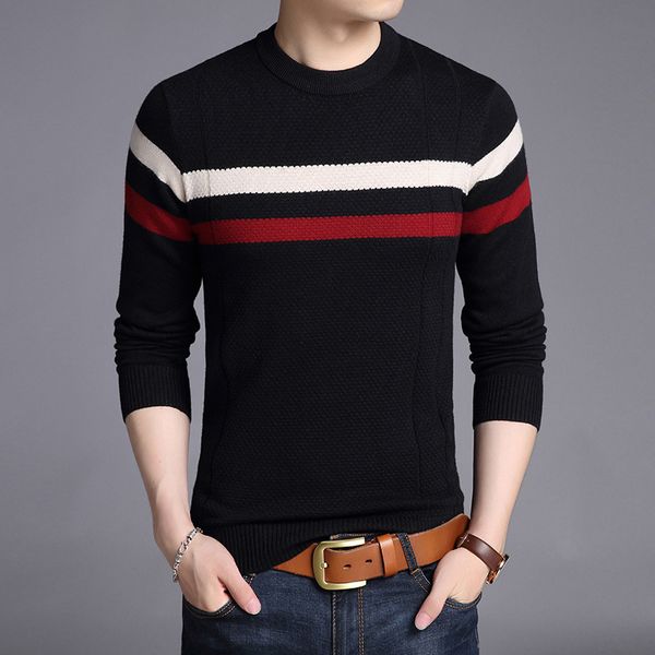 woolen sweater men casual blouse 2018 autumn winter new fashion men's striped slim fit sweater cashmere pullover man quality, White;black
woolen sweater men casual blouse 2018 autumn winter new fashion men's striped slim fit sweater cashmere pullover man quality, White;black