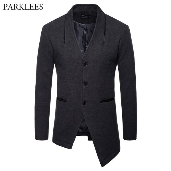 irregular hem wool trench coat 2018 brand new autumn winter long woolen jacket men casual pea coat windbreaker abrigo hombre 3xl, Black
irregular hem wool trench coat 2018 brand new autumn winter long woolen jacket men casual pea coat windbreaker abrigo hombre 3xl, Black