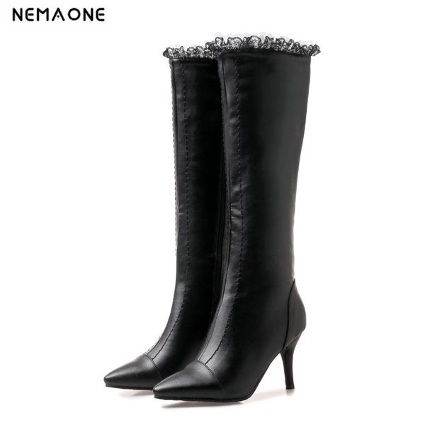 nemaone winter high heels knee high boots women nightclub pole dancing boots sweet ruffles ladies shoes black green white
nemaone winter high heels knee high boots women nightclub pole dancing boots sweet ruffles ladies shoes black green white