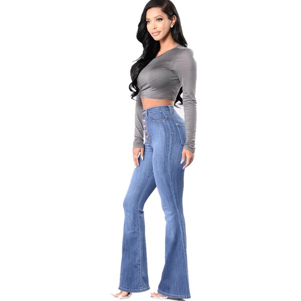 women flare jeans stretching high waist fashion bell bottom blue skinny denim autumn jeans retro women pants trousers 2018
women flare jeans stretching high waist fashion bell bottom blue skinny denim autumn jeans retro women pants trousers 2018