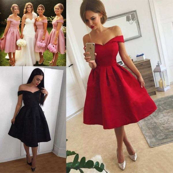 knee length ruffles short bridesmaids dresses for juniors a line off shoulder lady women short party cocktail prom gowns, Blue;red
knee length ruffles short bridesmaids dresses for juniors a line off shoulder lady women short party cocktail prom gowns, Blue;red