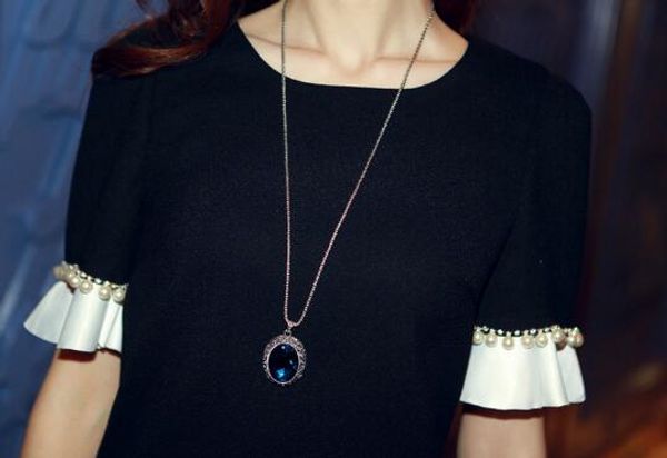 style true glass jewelry necklace true glass jewelry chain long style korean style jewelry fashion classic delicate, Silver
style true glass jewelry necklace true glass jewelry chain long style korean style jewelry fashion classic delicate, Silver