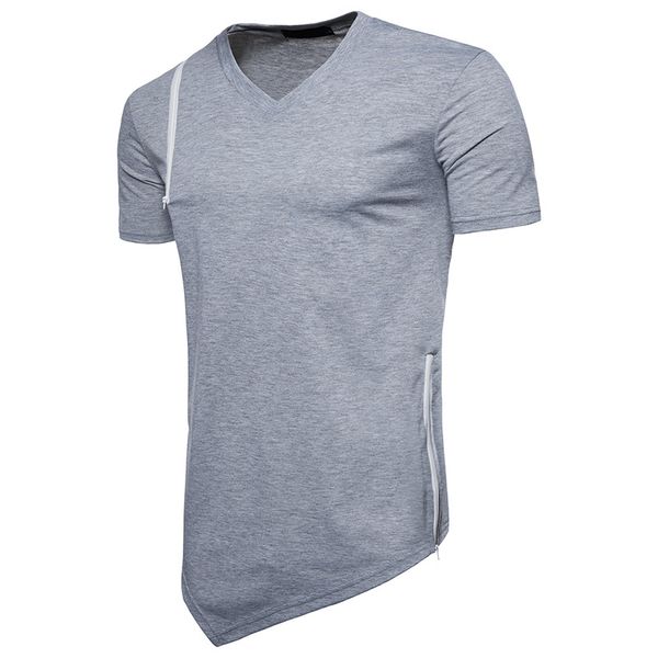 mens tshirt funny hem shoulder zipper cotton casual t shirt men fitness fashion short sleeve summer clothes v-neck t-shirt, White;black
mens tshirt funny hem shoulder zipper cotton casual t shirt men fitness fashion short sleeve summer clothes v-neck t-shirt, White;black