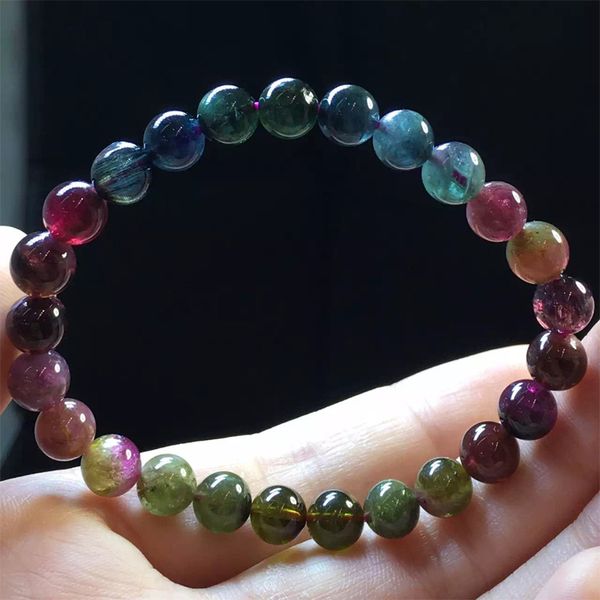 natural genuine mix colorful rainbow purple red pink green blue tourmaline multi-color stretch bracelet round beads 7mm 04425, Black
natural genuine mix colorful rainbow purple red pink green blue tourmaline multi-color stretch bracelet round beads 7mm 04425, Black