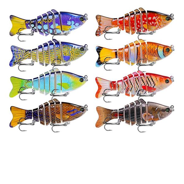 new arrival 8pcs/lot abs plastic hard fishing painted lures 10cm 15.5g artificial lure swimbait 7 segment multi jointed hard bait
new arrival 8pcs/lot abs plastic hard fishing painted lures 10cm 15.5g artificial lure swimbait 7 segment multi jointed hard bait