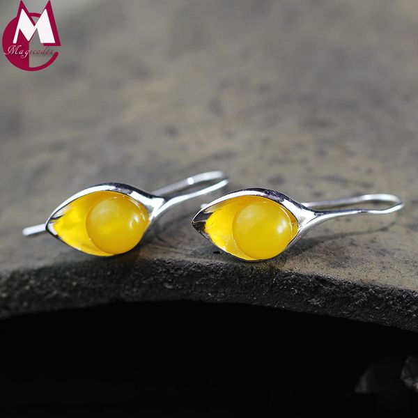 4 color gem beads natural pearl chalcedony garnet leaf design 100% sterling silver 925 jewelry fine geometry drop earrings women, Golden;silver
4 color gem beads natural pearl chalcedony garnet leaf design 100% sterling silver 925 jewelry fine geometry drop earrings women, Golden;silver