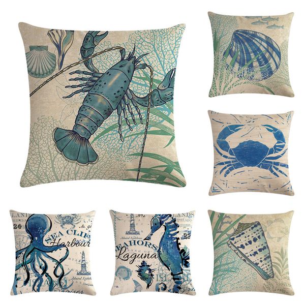 Ocean series Sea Turtle Horse Marine animals fish cushion cover Sofa Pillow case shop Chair seat house Home Decoration for gift
Ocean series Sea Turtle Horse Marine animals fish cushion cover Sofa Pillow case shop Chair seat house Home Decoration for gift