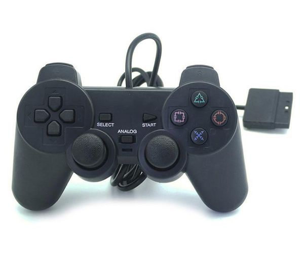 100x Selling Wired Controller For Ps2 Double Vibration Joystick Gamepad Game Controller For Playstation 2 M-jyp