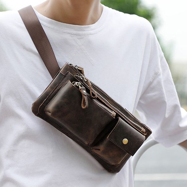 new men first layer cowhide geunine leather real fanny waist pack clutch purse chest hip belt bag multi-purpose travel male
new men first layer cowhide geunine leather real fanny waist pack clutch purse chest hip belt bag multi-purpose travel male