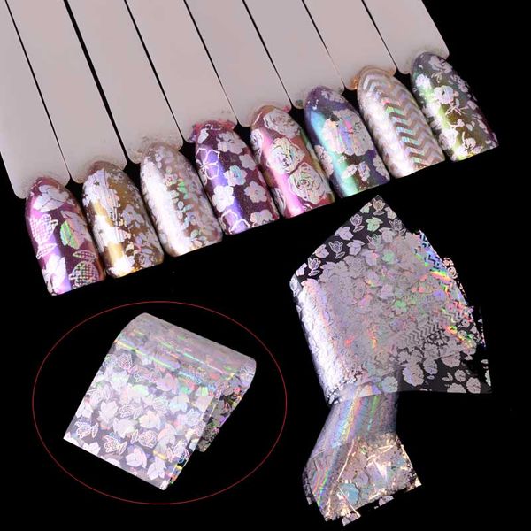 8pcs transparent laser starry transfer sticker nail foils flower charming design manicure salon accessory for nail art set tr141, Black
8pcs transparent laser starry transfer sticker nail foils flower charming design manicure salon accessory for nail art set tr141, Black