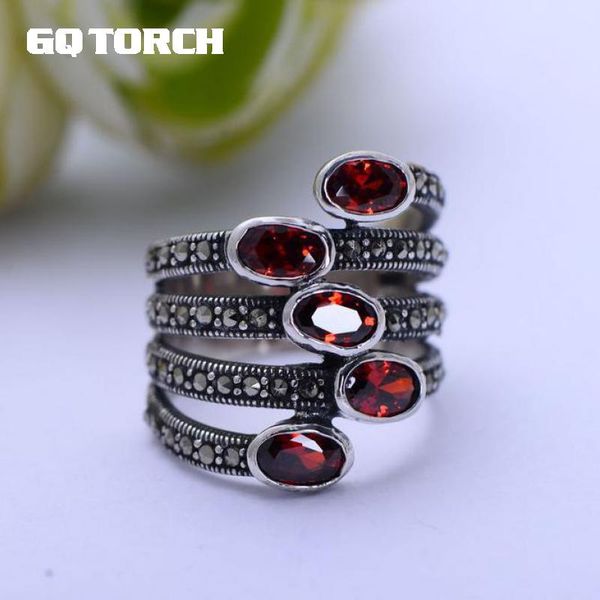 GQTORCH природный драгоценный камень широкие кольца для женщин красный гранат камен
GQTORCH природный драгоценный камень широкие кольца для женщин красный гранат камен