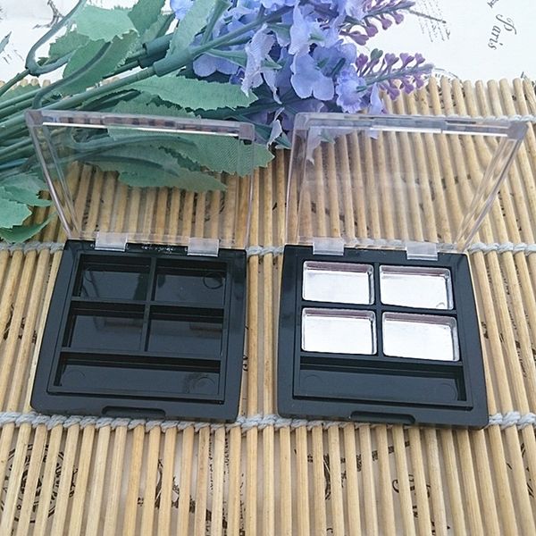 4grids aluminum plate black clear rectangle ps eye shadow/blush/face cream plastic box with transparent flip cap f332
4grids aluminum plate black clear rectangle ps eye shadow/blush/face cream plastic box with transparent flip cap f332