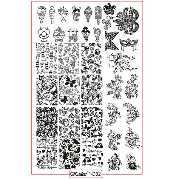1pcs nail stamping plates image konad stamping sugar icecream butterfly manicure kaidou-d002 plates steel nail art templates, White
1pcs nail stamping plates image konad stamping sugar icecream butterfly manicure kaidou-d002 plates steel nail art templates, White