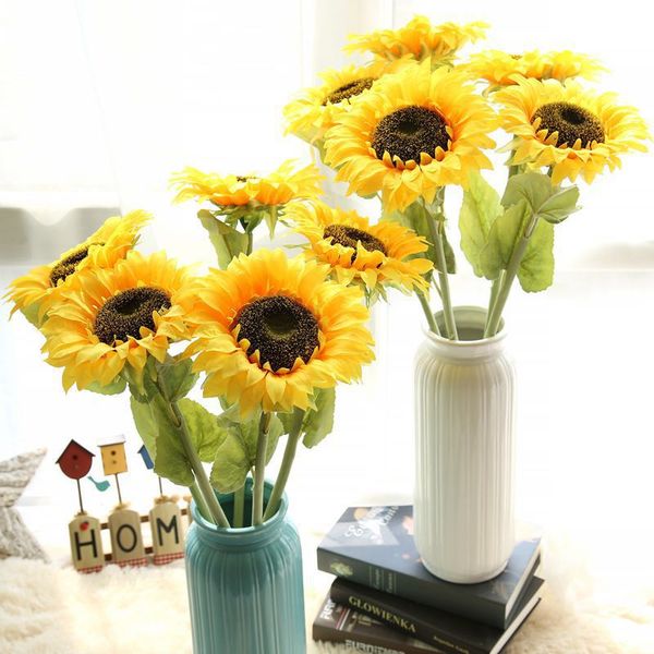 yellow silk sunflower home wedding decorative flower 7 branch/bouquet two size choose artificial flower home decoration
yellow silk sunflower home wedding decorative flower 7 branch/bouquet two size choose artificial flower home decoration