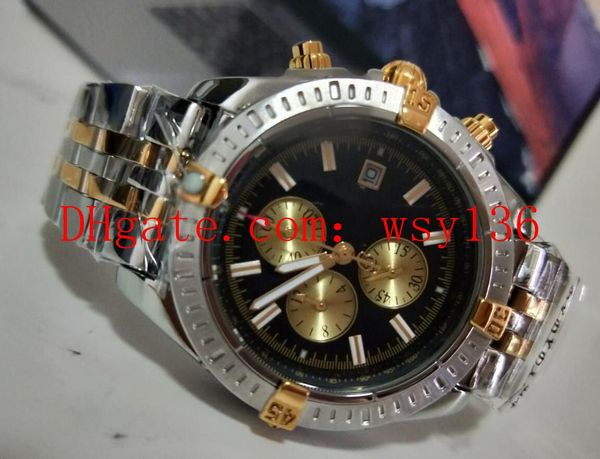 selling evolution b13356 18k yellow gold chronograph quartz men's sport wrist watches stainless steel black dial date mens casual watch, Slivery;brown
selling evolution b13356 18k yellow gold chronograph quartz men's sport wrist watches stainless steel black dial date mens casual watch, Slivery;brown