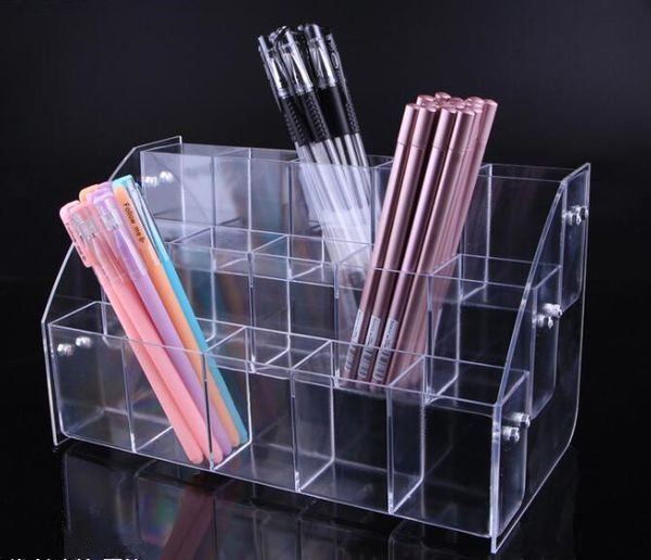 3 tiers clear acrylic cosmetic brush eyeshadow pencil pen lipstick display stand rack support organizer holder rollerball pen showing rack
3 tiers clear acrylic cosmetic brush eyeshadow pencil pen lipstick display stand rack support organizer holder rollerball pen showing rack