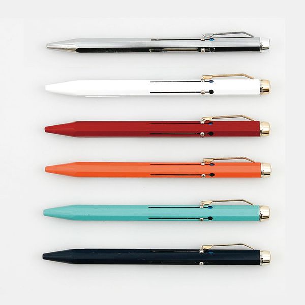 Japan Hightide Penco Multi-function Ballpoint Pen 0.7mm Metal 4 Color Ballpoint Pen 1pcs