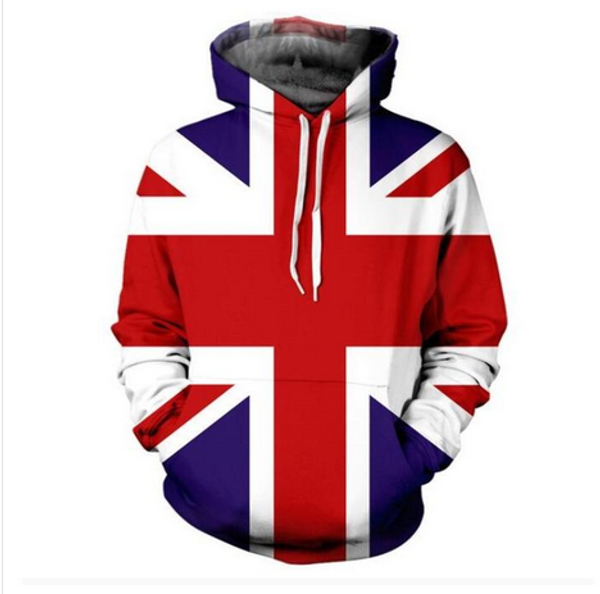 wholesale--union jack funny 3d print men women hoodies street wear casual hip hop pockets sweatshirt clothing zgxl022, Black
wholesale--union jack funny 3d print men women hoodies street wear casual hip hop pockets sweatshirt clothing zgxl022, Black