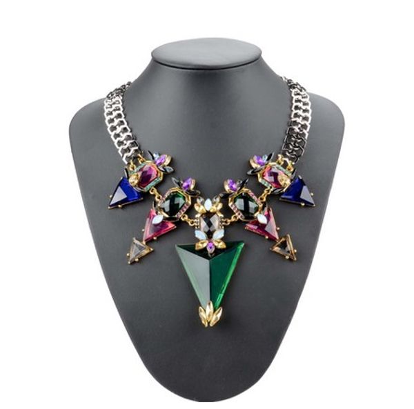 brand new womens necklaces high end triangle gemstone pendant flower chain statement necklaces wedding party chokers necklaces, Golden;silver
brand new womens necklaces high end triangle gemstone pendant flower chain statement necklaces wedding party chokers necklaces, Golden;silver