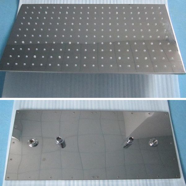 rectangular shower head with 2 ceiling arms rain function shower 304 stainless steel made polish finish 300x600mm
rectangular shower head with 2 ceiling arms rain function shower 304 stainless steel made polish finish 300x600mm