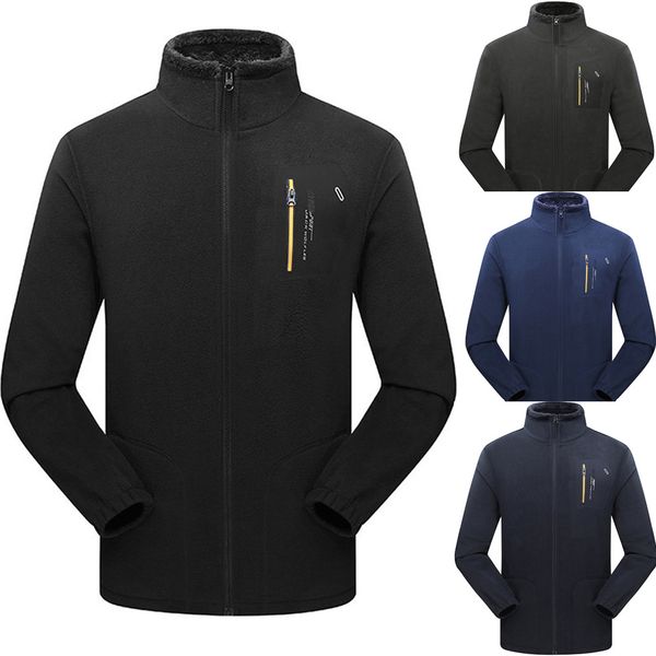 2018 new vetement femme men's autumn winter outdoor thickening coral fleece stand collar sport coat winter coat and jacket, Black;brown
2018 new vetement femme men's autumn winter outdoor thickening coral fleece stand collar sport coat winter coat and jacket, Black;brown