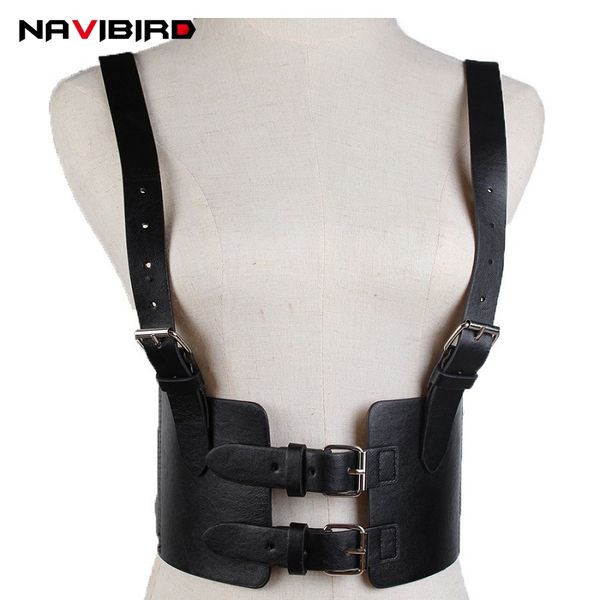 cool women's sling elastic belts pu leather crop corset belt pin buckle harness ladies wide cummerbunds waist straps, Black;brown
cool women's sling elastic belts pu leather crop corset belt pin buckle harness ladies wide cummerbunds waist straps, Black;brown